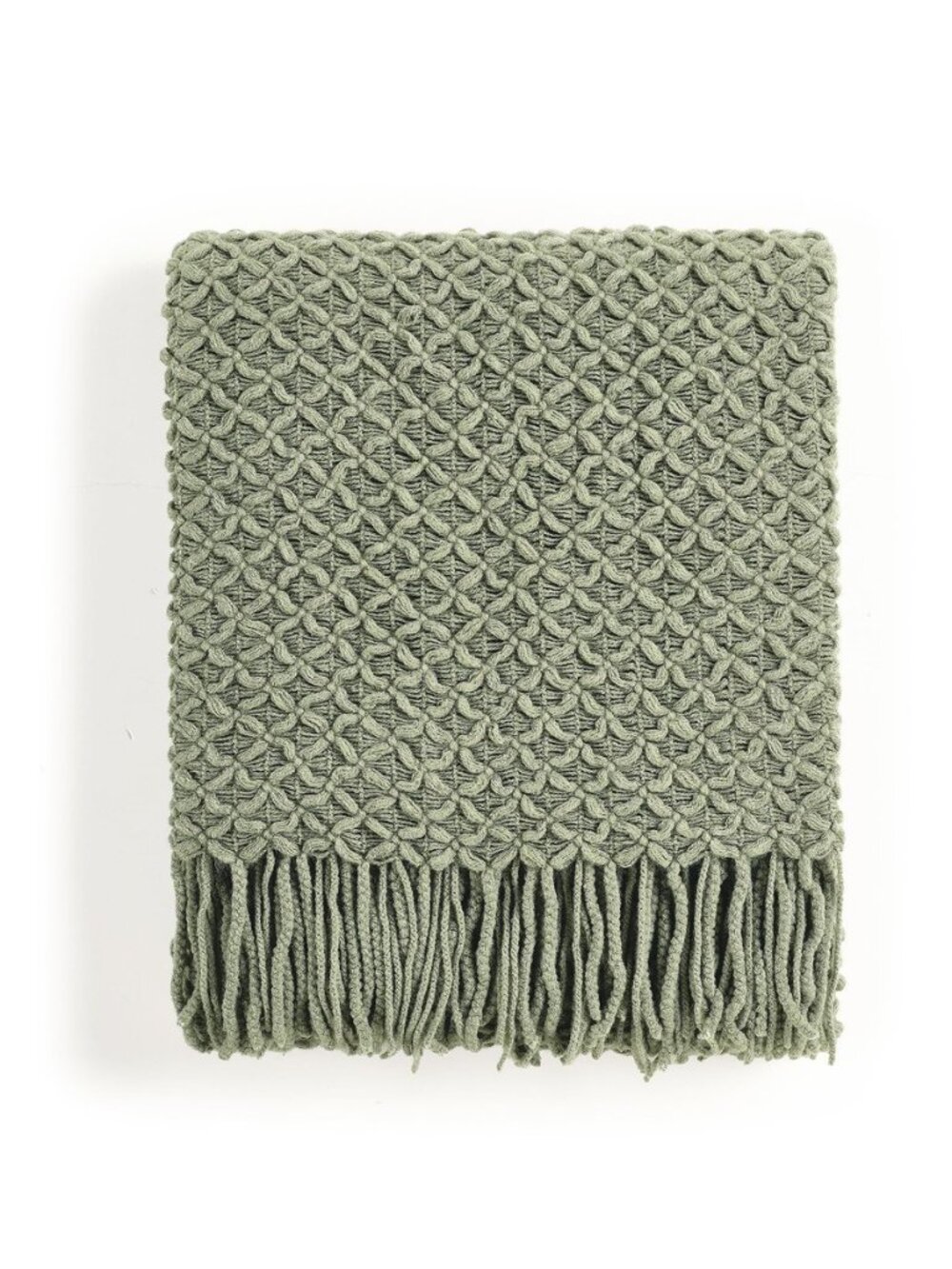 Farmhouse Boho Knitted Throw Blanket for Couch Sofa Chair Bed Home Decoration